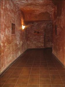 The corridor of an underground bar