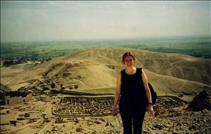 Barefoot hike from valley of kings to queens