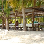Where we had lunch on Motu (small island)