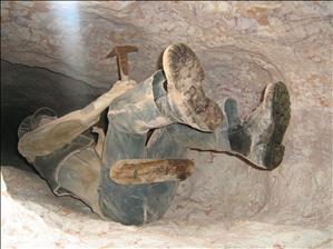 Down in the mine