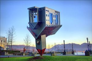 the upside down church