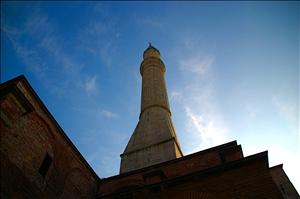 One of the tower of Ayasofya (St. Sophia)