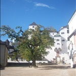 Inside the fortress walls.