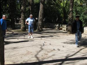Saturday morning boules.
