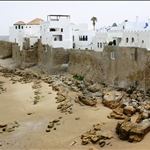 sea front wall with windows...