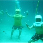 under water walking