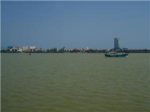 View of the river in Danang