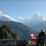 Annapurna Treks - Breathtaking view of Annapurna from tadapani.