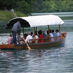 ... is visited by many in a "pletna"....
