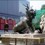 Ancient Chinese Doberman inside the Forbidden City