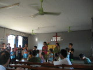 A church in Nonkhong village, where we went to hang out and play with the kids for an afternoon.