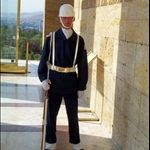 ON GUARD, MAUSOLEUM OF MUSTAFA KEMAL, ANKARA