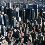 Looking down on New York