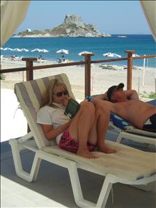 At the Sacallis Hotel, Kefalos Bay