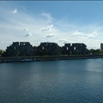 Apartments on St Lawrence River in Montreal,Canada