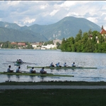 .. overlooking the lake which is an International rowing centre.