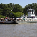 the Grafton ferry is free, take it to Kinder