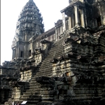 Angkor Wat was built as a funerary temple for Suryavarman II in the 12th century.
