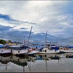 The boats at Ujung Pandang Harbour