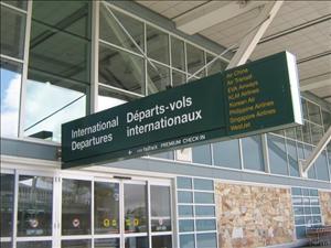 international departure gate in vancouver