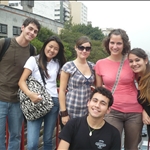 with Tábata´s friends