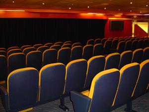 small cozy movie theater.