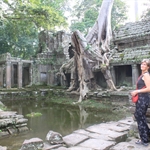 In Angkor with my Mother, oct11
