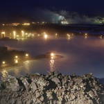 Blue Lagoon at night