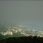霧鎖壽臣山及海洋公園一帶