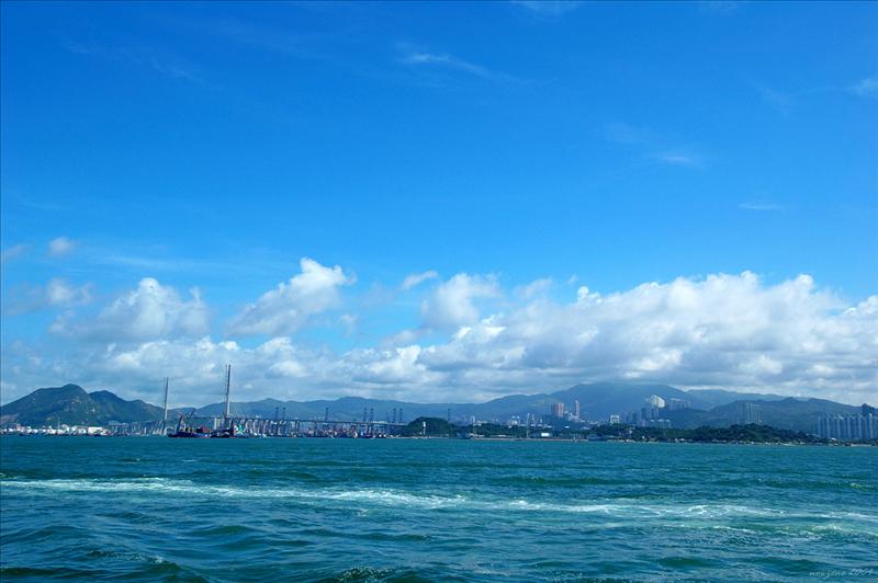 遠眺昂船洲大橋 Stonecutters Bridge