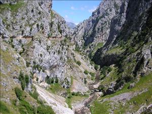 .. 200 m above the river, half way up the cliff.