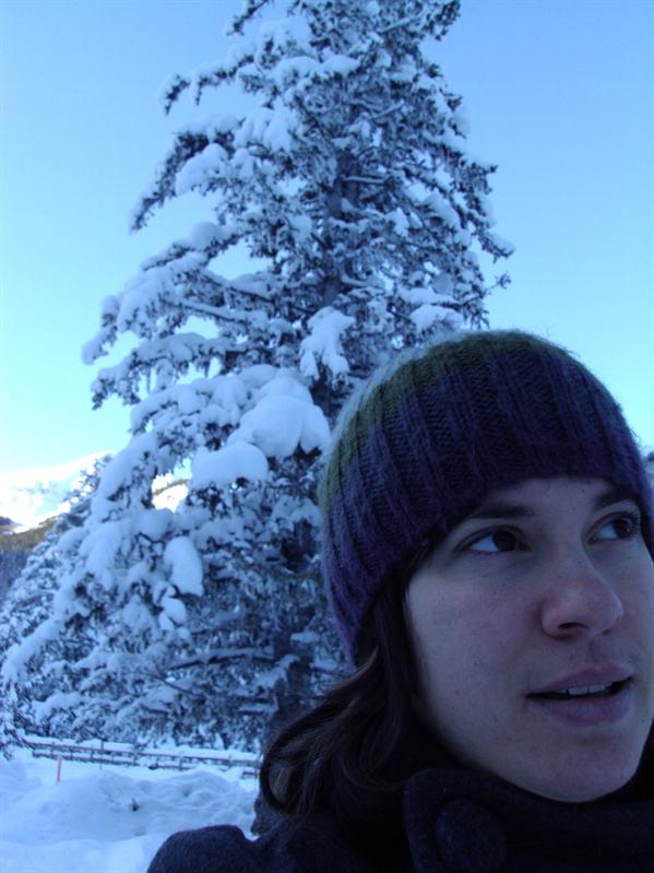 ganz viel Schnee und ganz schoen kalt... dafuer gabs im Chateau Lake Louise einen Apfelstrudel und ein Kafi!