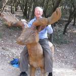 ... and ride away on wooden deer.