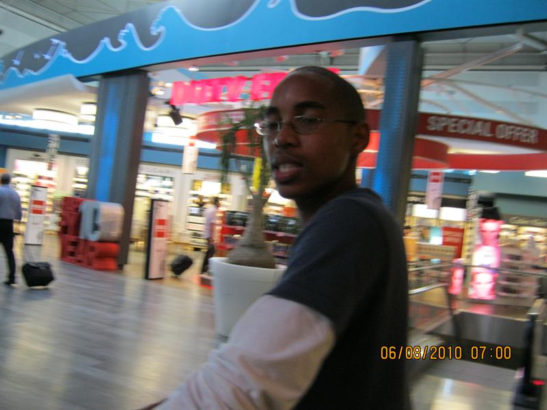 walking about the fancy airpot..