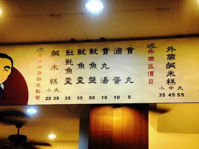 價目表