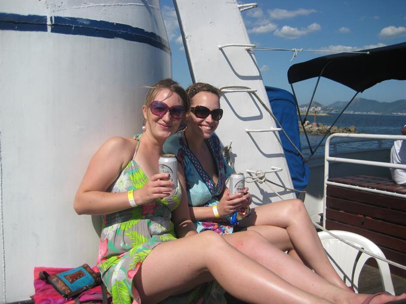 Abs and Adlene hit the high seas!