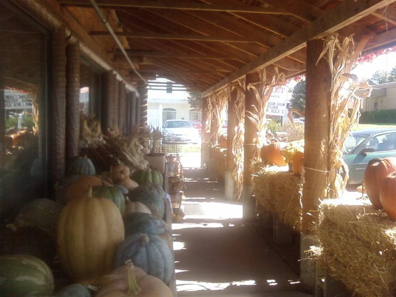 a view of the front of the Market