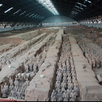 Museum of Terra-Cotta Warriors in Xian of China