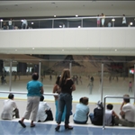 Ice-skating rink in the mall