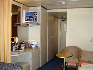 the closets are quite spacious for clothing and misc. stuffs.