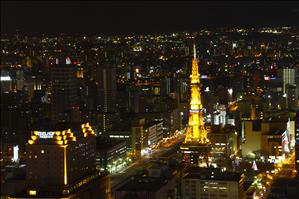 Sapporo Tower viewed from JR Tower