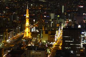Sapporo Tower viewed from JR Tower