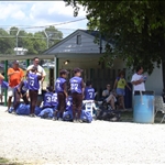 watching a baseball game in Arnold, Missouri near St. louis