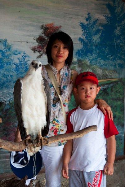 You better keep your eyes on the camera, Birdy. If you turn around and hurt my wife and kid, I will become a taxidermist.