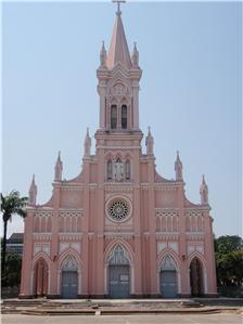 Pink cathedral in Danang