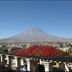 View of Mount Illampu from Arequipa