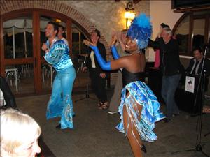 Cuban night at the camp,