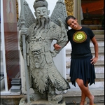 warrior and me at Wat Po