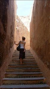 up stairs
