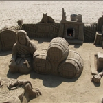 Sitges sand sculpture....